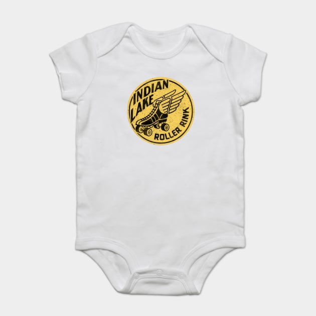 Vintage Indian Lake Roller Skating Baby Bodysuit by Timeless Chaos